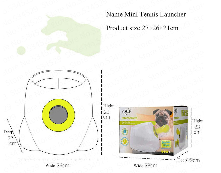Interactive Dog Ball Launcher - Automatic Pet Tennis Ball Thrower