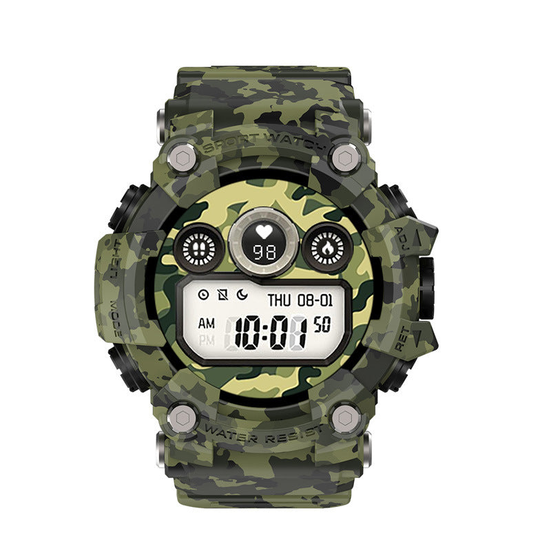 T6 Tactical Rugged Smart Watch - IP68 Waterproof & Bluetooth Call