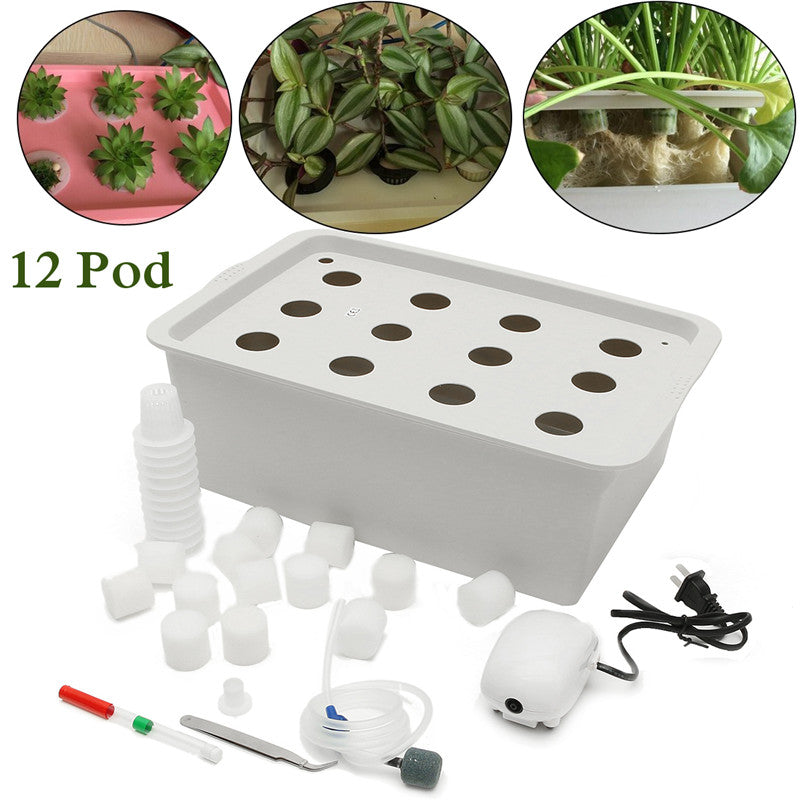 Smart WiFi Hydroponics Growing System - 12-Pod Indoor Garden with LED Grow Light