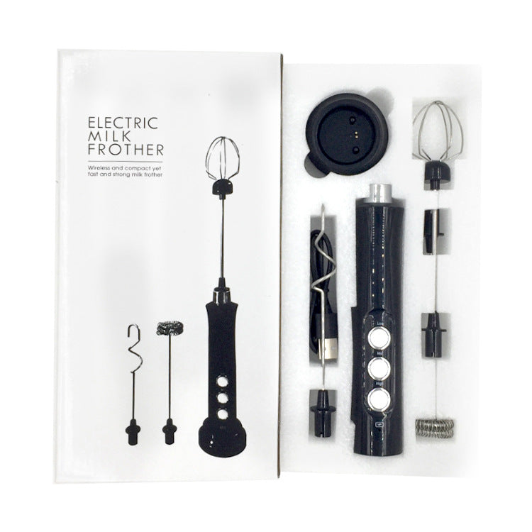 Rechargeable Electric Milk Frother Mixer