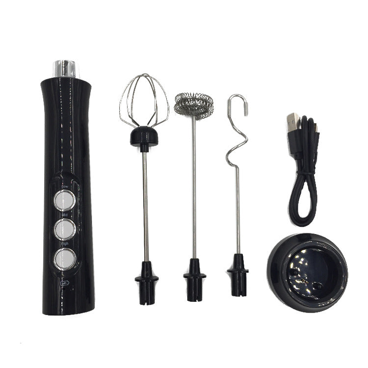 Rechargeable Electric Milk Frother Mixer