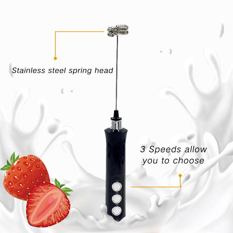 Rechargeable Electric Milk Frother Mixer
