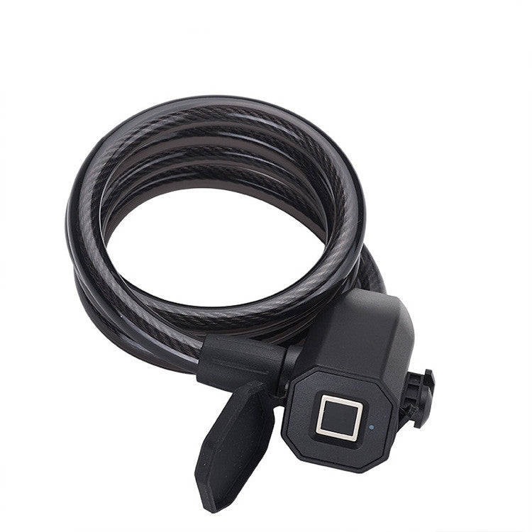Mountain Bike Stainless Steel Fingerprint Lock, Anti-theft, Waterproof, Integrated Fingerprint Lock