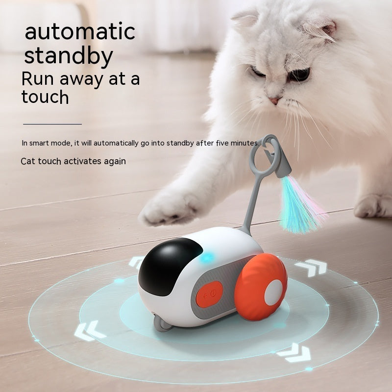 Smart Interactive Cat Toy Car - Automatic Self-moving Remote Control