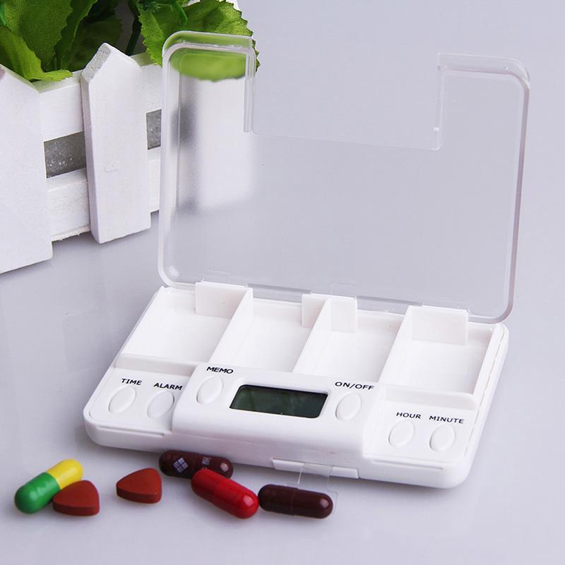 Smart Bluetooth Pill Box Reminder - App Sync & Alarm Notification