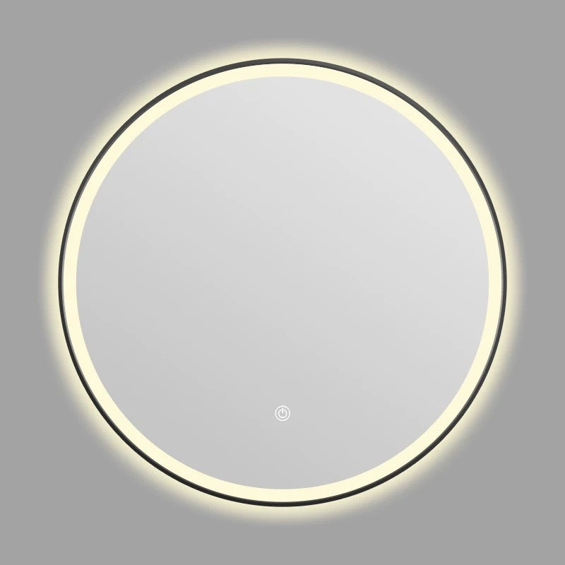 Smart Bathroom Mirror Wall-mounted Aluminum Alloy Frame LED Light Makeup Mirror