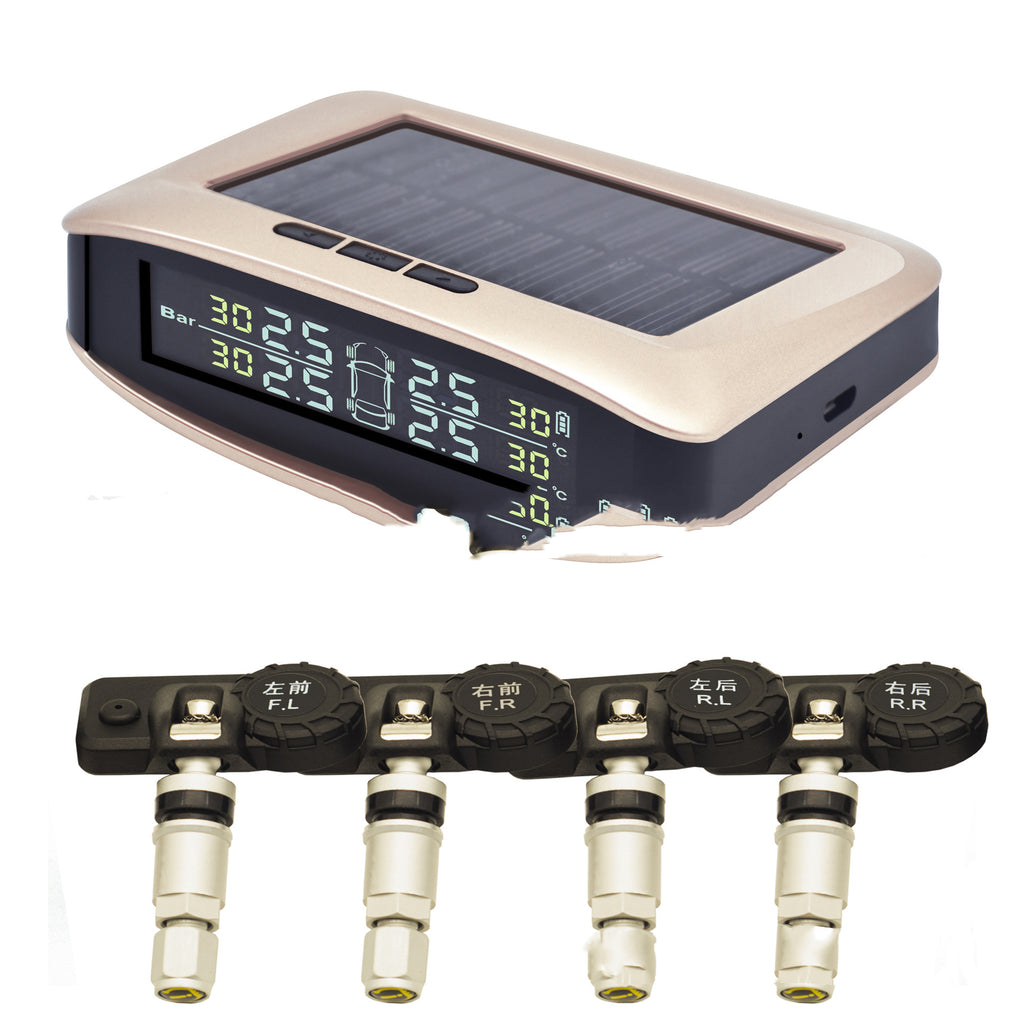 Tire Pressure Monitor Multifunctional Wireless Solar