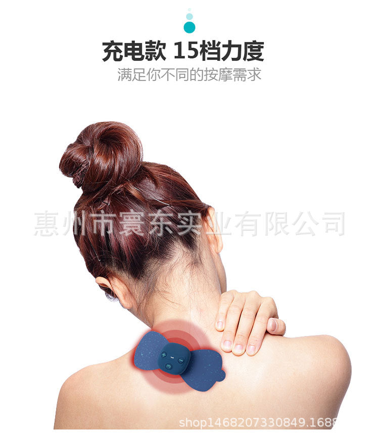 Portable pulse neck massager