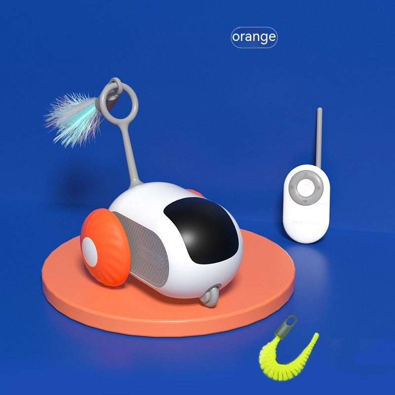 Smart Interactive Cat Toy Car - Automatic Self-moving Remote Control