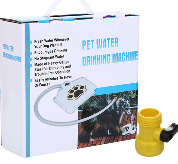 Outdoor Automatic Dog Pet Water Fountain - Durable Step-On Paw Design