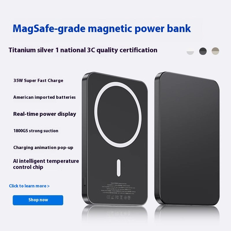 MagSafe Wireless Power Bank 10000mAh - Fast Charging On-the-Go