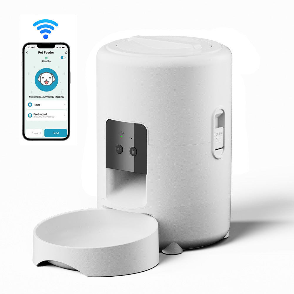 Geeky 2L Smart WiFi Automatic Pet Feeder - Precision Timing & App Control