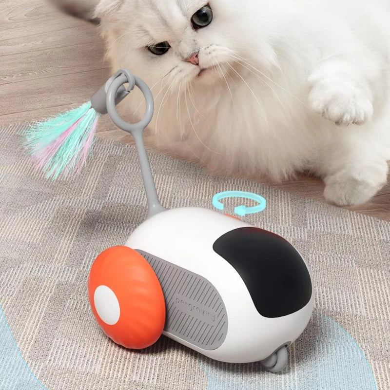 Smart Interactive Cat Toy Car - Automatic Self-moving Remote Control