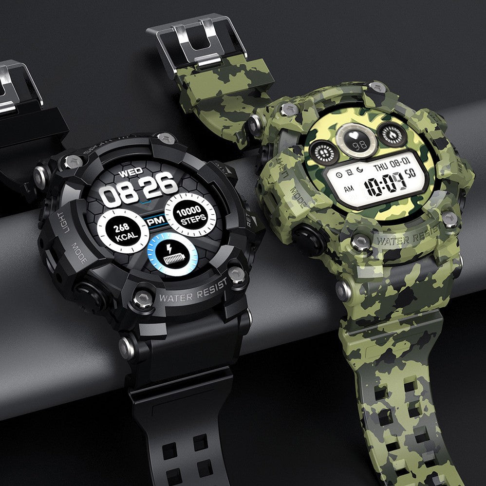 T6 Tactical Rugged Smart Watch - IP68 Waterproof & Bluetooth Call