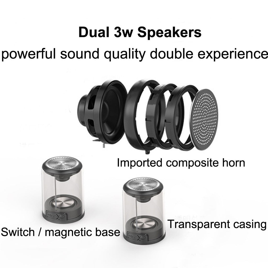 Magnetic Transparent Ferrofluid Bluetooth Speaker - Visual Music Rhythm