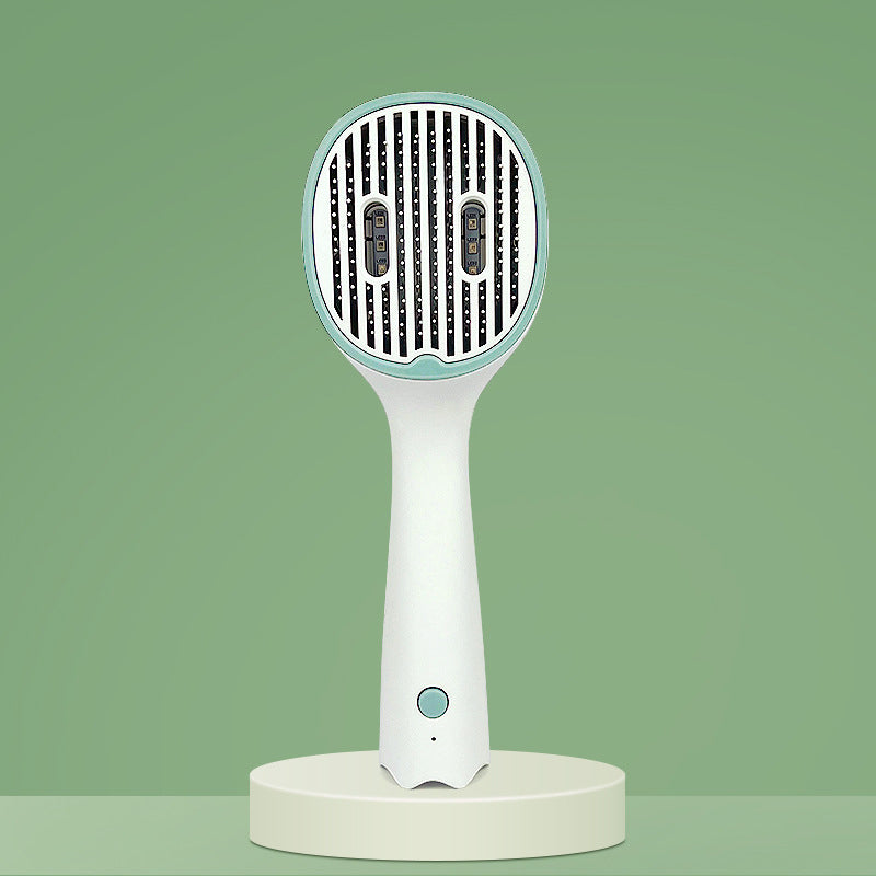 UVC Sterilization & Ion-Infused Pet Grooming Brush - Self-Cleaning Slicker Brush