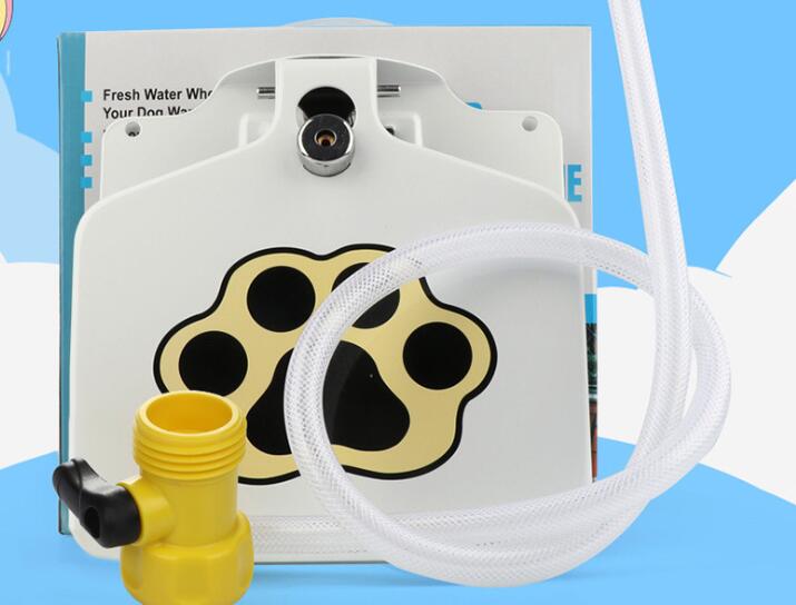 Outdoor Automatic Dog Pet Water Fountain - Durable Step-On Paw Design