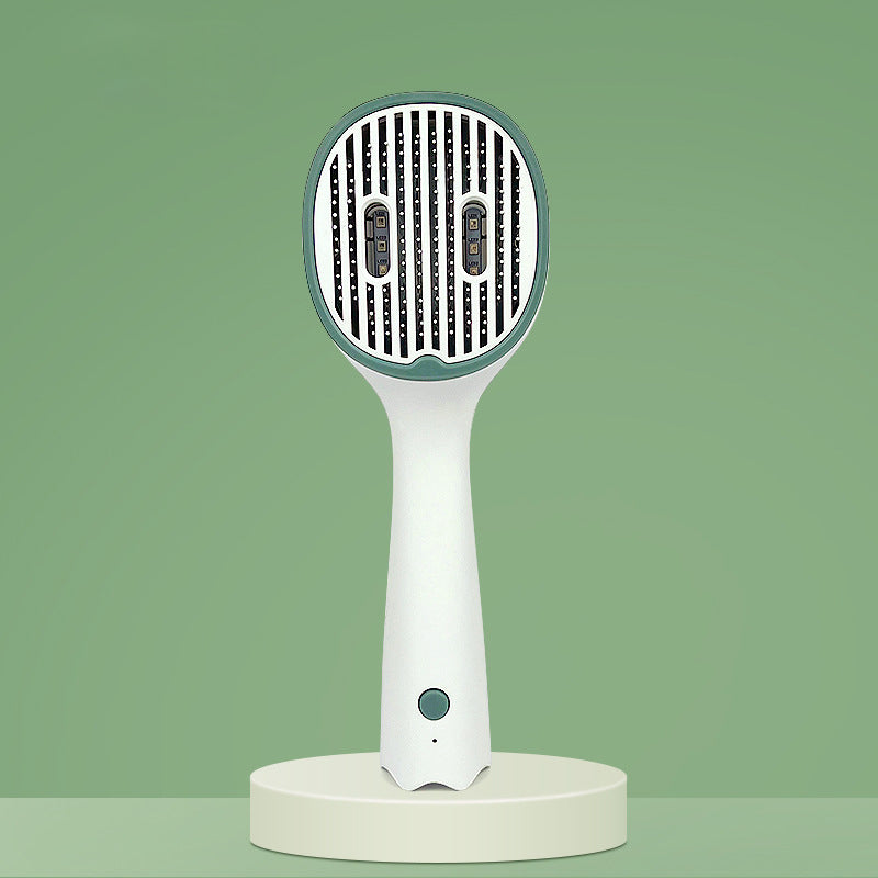 UVC Sterilization & Ion-Infused Pet Grooming Brush - Self-Cleaning Slicker Brush