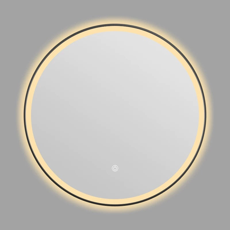 Smart Bathroom Mirror Wall-mounted Aluminum Alloy Frame LED Light Makeup Mirror