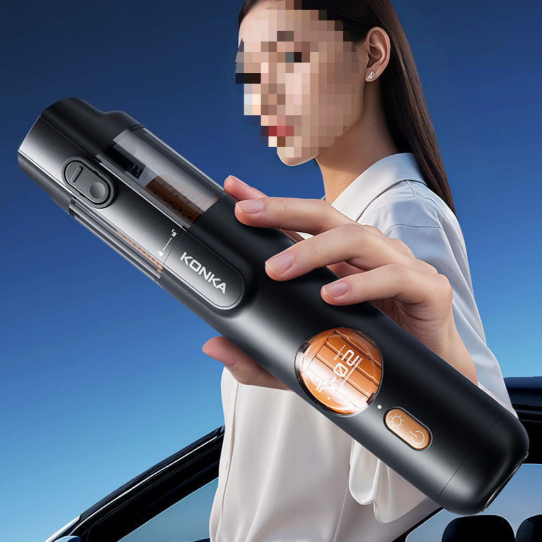 Powerful Cordless Car Vacuum - 14000Pa High Suction & Portable Handheld Design