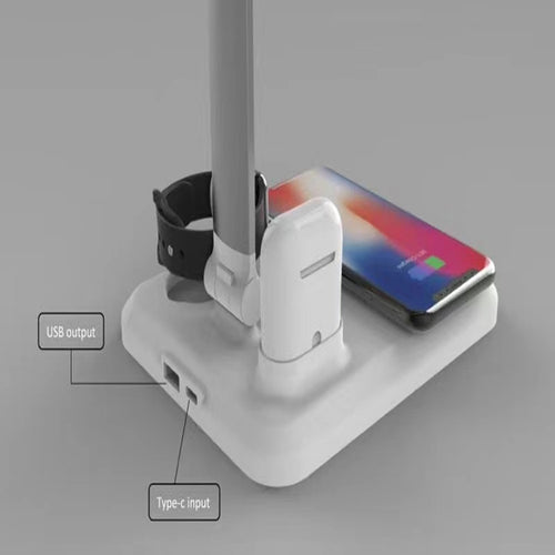 4-in-1 multi-function LED desk lamp