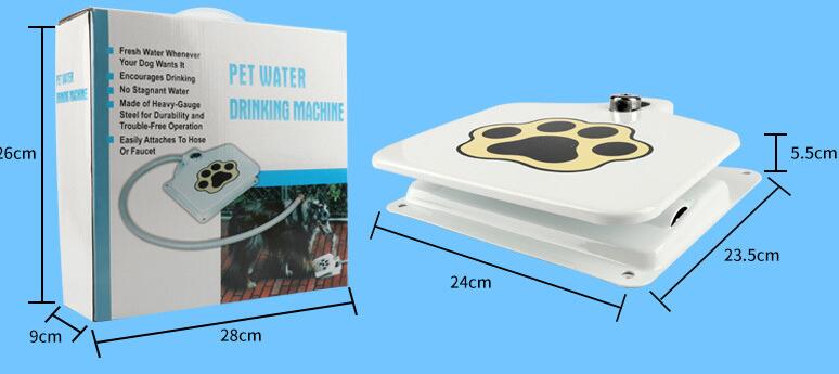 Outdoor Automatic Dog Pet Water Fountain - Durable Step-On Paw Design