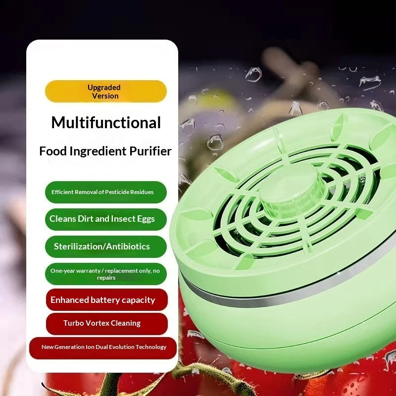Vegetable Washer Wireless Rotating Purifier Kitchen
