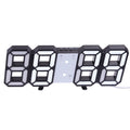 Modern 3D LED Digital Wall Clock - Temperature, Date & Alarm with Remote Control