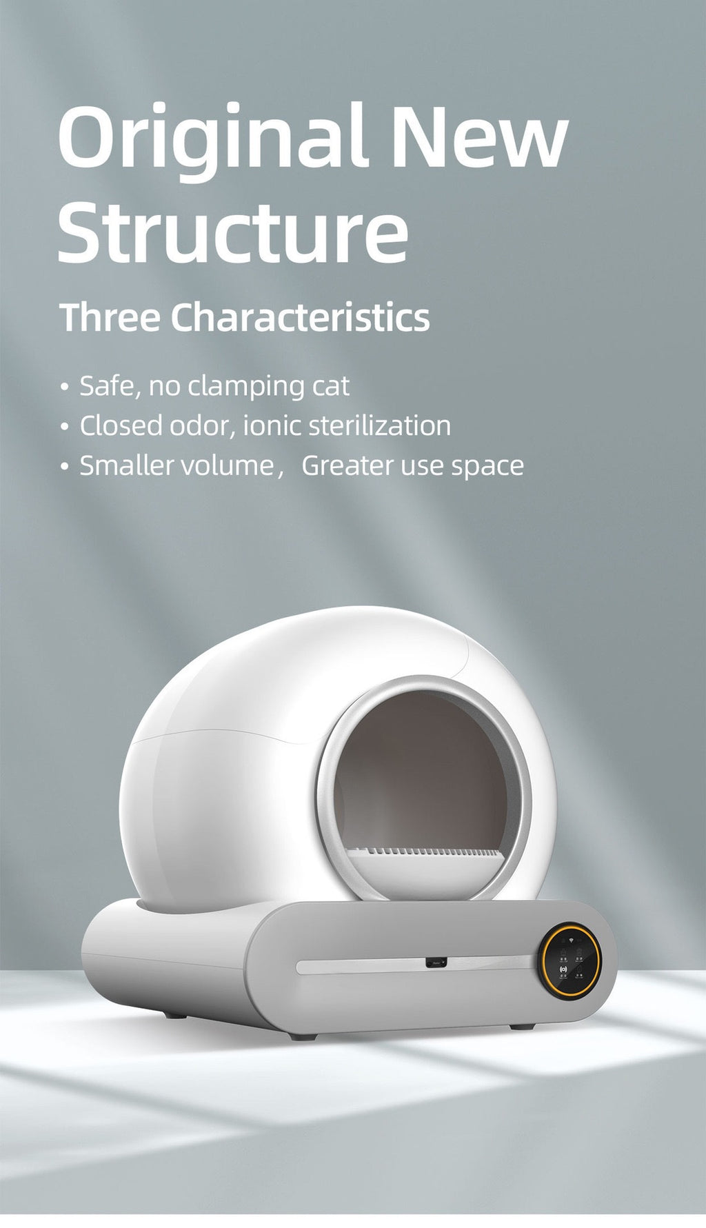 65L Smart Self-Cleaning Cat Litter Box - Automatic Security System