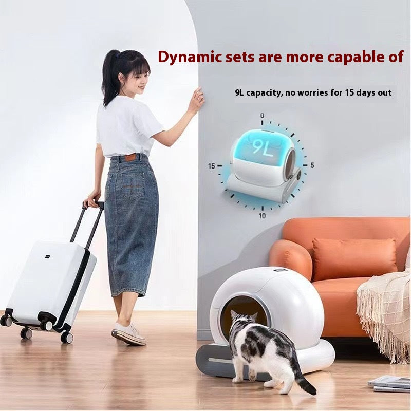 65L Smart Self-Cleaning Cat Litter Box - Automatic Security System