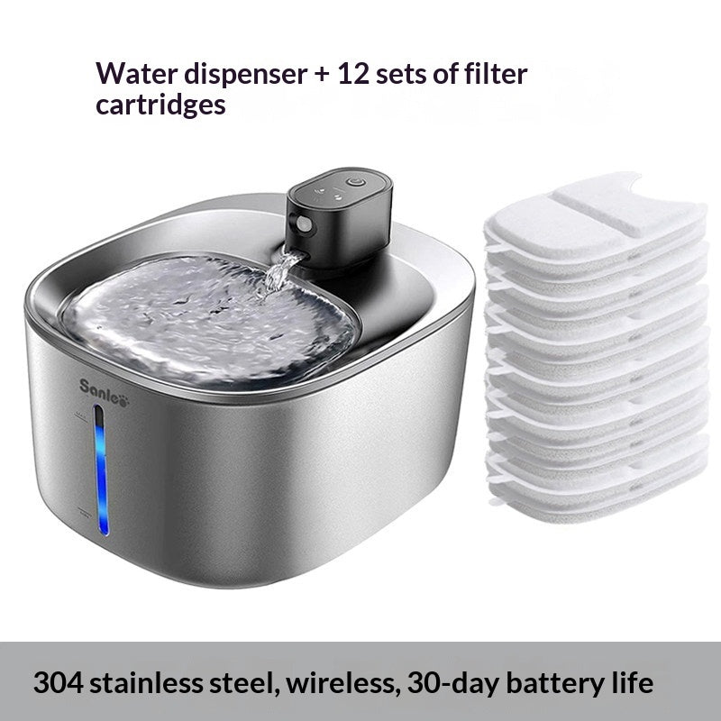 Professional Smart Pet Water Fountain - TDS Monitor & UVC Sterilization