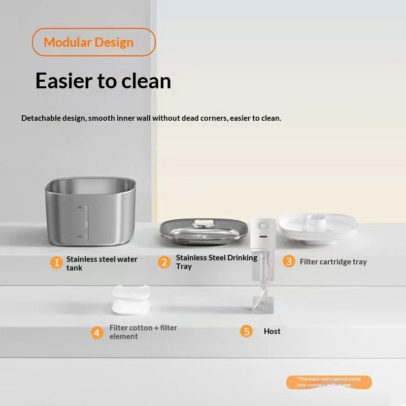 Professional Smart Pet Water Fountain - TDS Monitor & UVC Sterilization