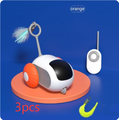 Smart Interactive Cat Toy Car - Automatic Self-moving Remote Control