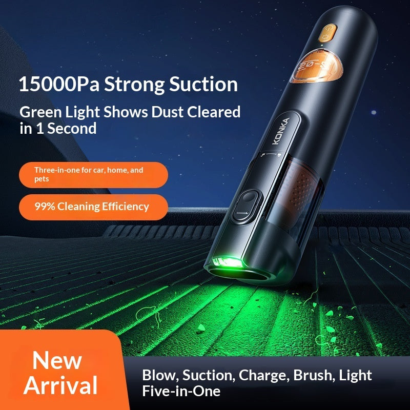 Powerful Cordless Car Vacuum - 14000Pa High Suction & Portable Handheld Design