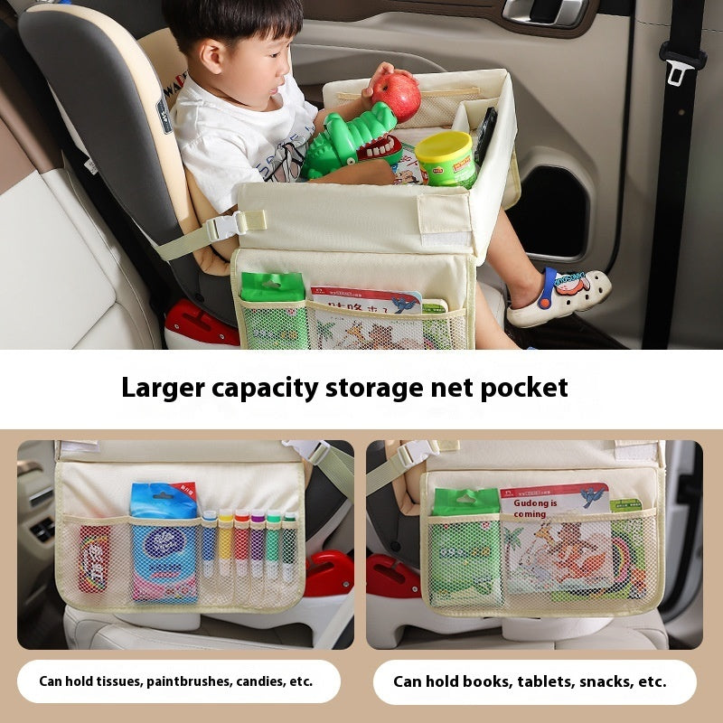 Children's Car Seat Multi-function Storage Car Waterproof Tray