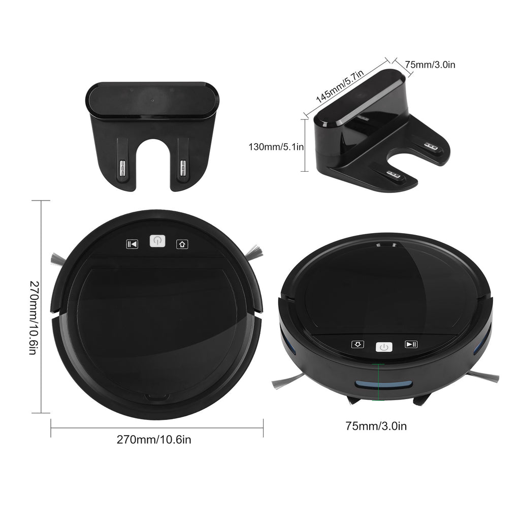 LiDAR Navigation Robotic Vacuum & Mop Combo - Smart App Control