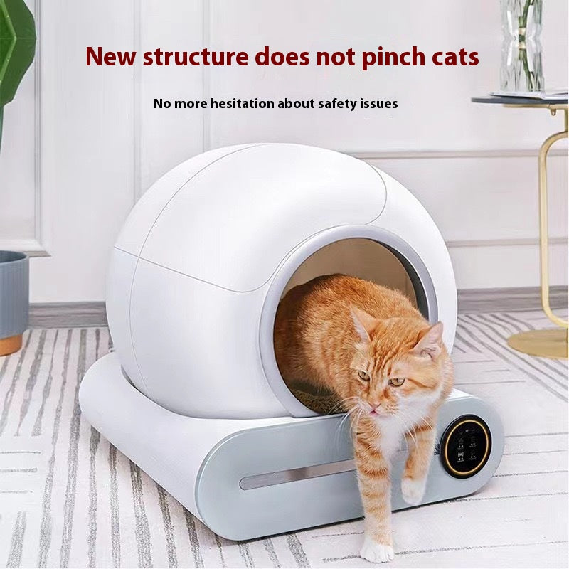 65L Smart Self-Cleaning Cat Litter Box - Automatic Security System