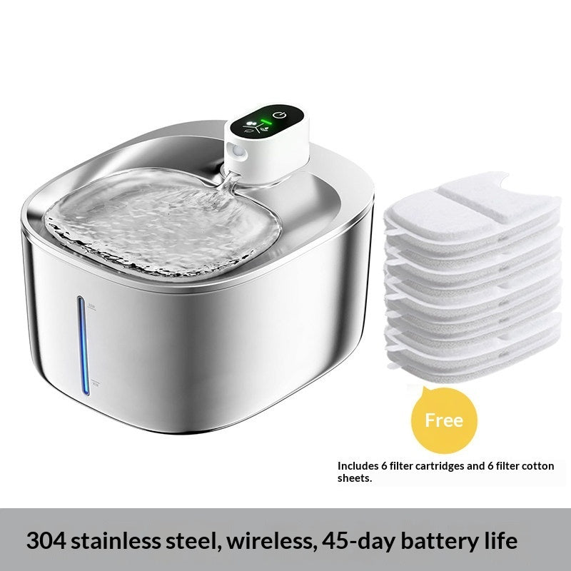 Professional Smart Pet Water Fountain - TDS Monitor & UVC Sterilization