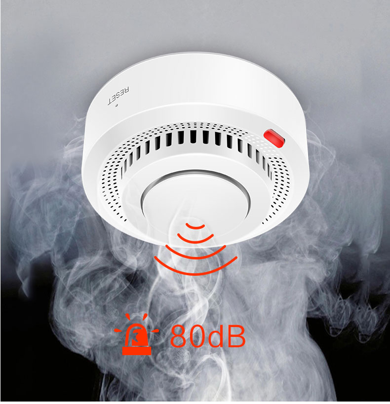 Smart WiFi Smoke Detector Alarm - Tuya App Control & Instant Alerts