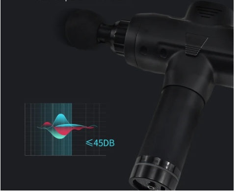 Professional Deep Tissue Massage Gun - 30 Speeds with 6 Interchangeable Heads
