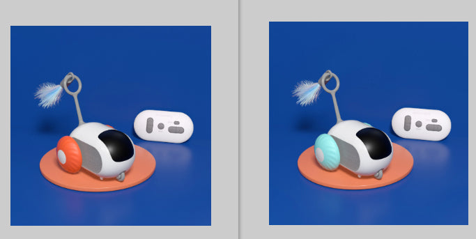 Smart Interactive Cat Toy Car - Automatic Self-moving Remote Control