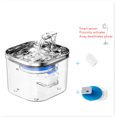 Stainless Steel Smart Pet Water Fountain - 3.2L Automatic Circulation Filter