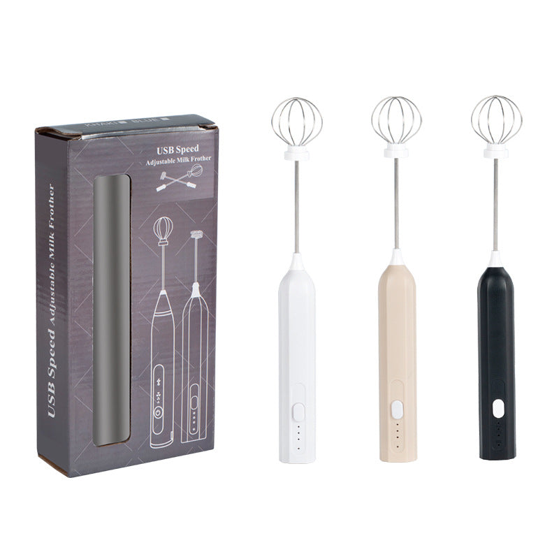 Cross-border Blender Handheld Electric Whisk USB Rechargeable Baking Coffee Milk Frother