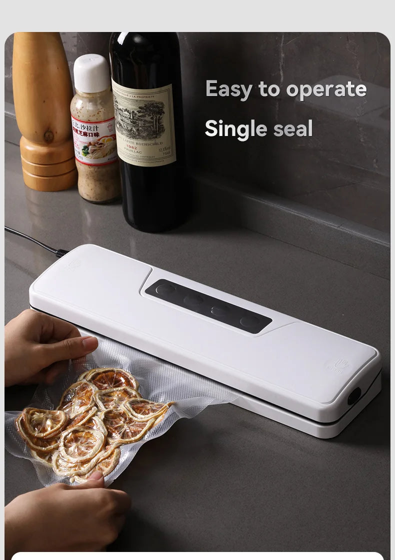 Automatic Vacuum Sealer, Vacuum Packing Machine, Household Food Preservation Bag Sealer, Small-Sized Compression Sealing Machine