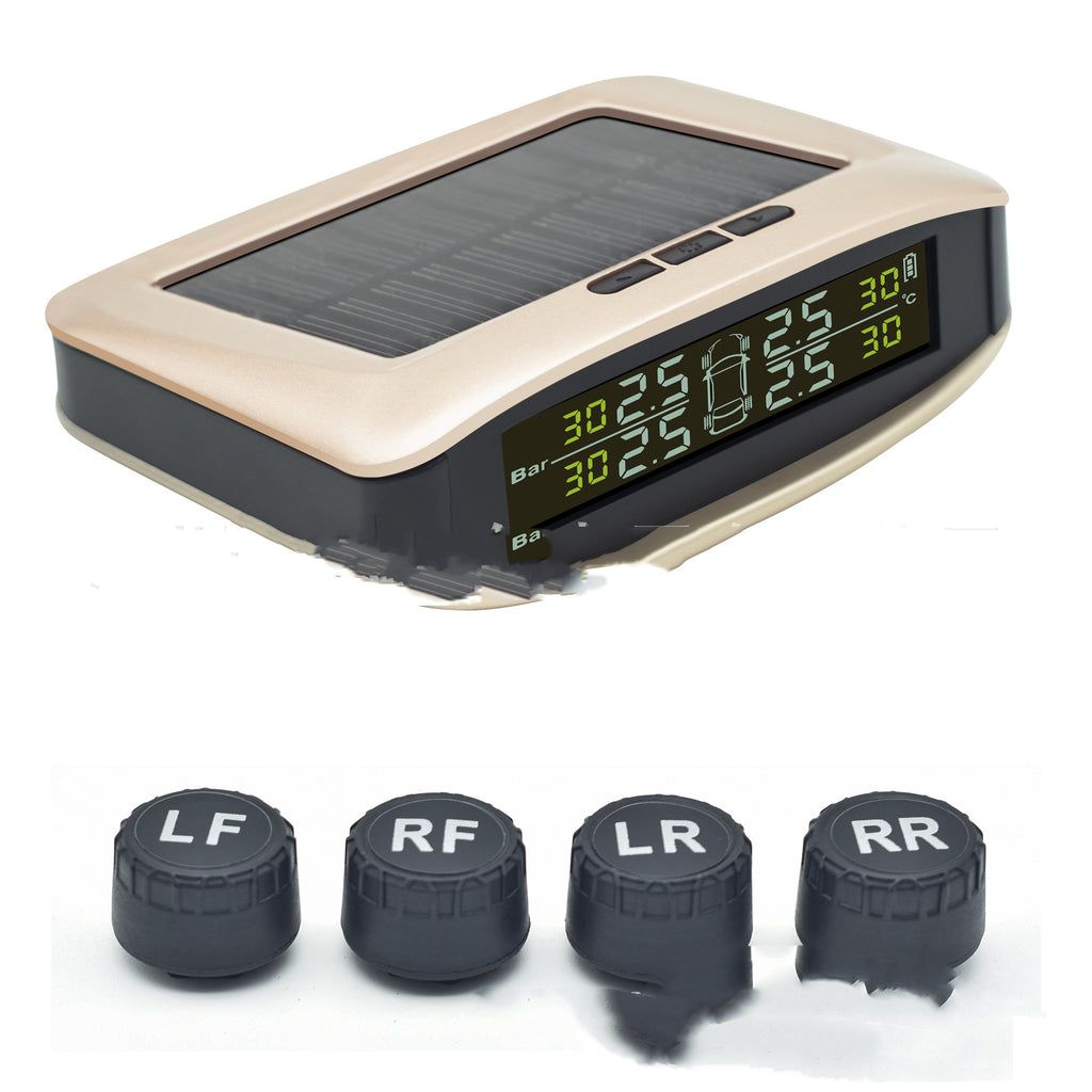 Tire Pressure Monitor Multifunctional Wireless Solar