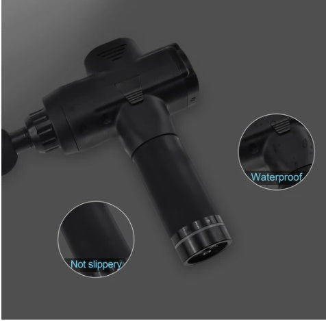 Professional Deep Tissue Massage Gun - 30 Speeds with 6 Interchangeable Heads