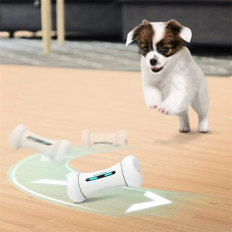 Wickedbone Smart Automatic & Interactive Bone Toy - App Control & 12 Emotion Modes