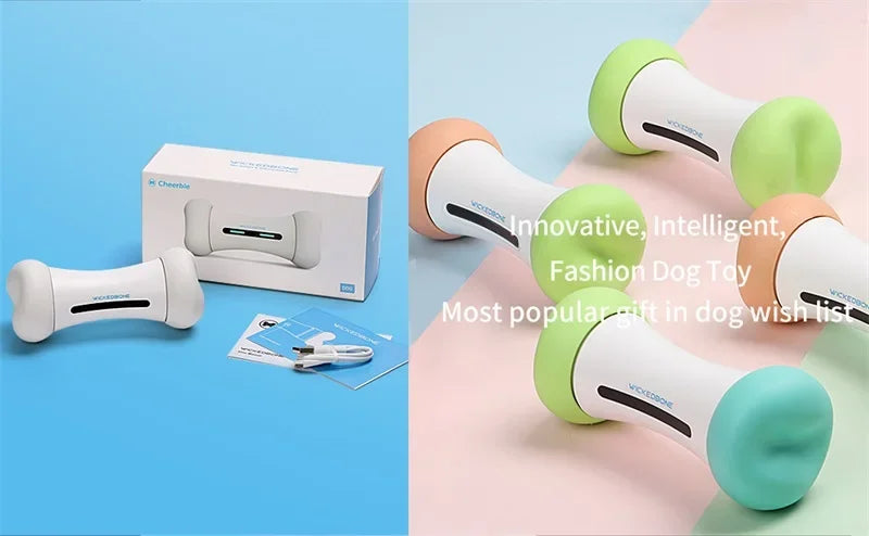 Wickedbone Smart Automatic & Interactive Bone Toy - App Control & 12 Emotion Modes
