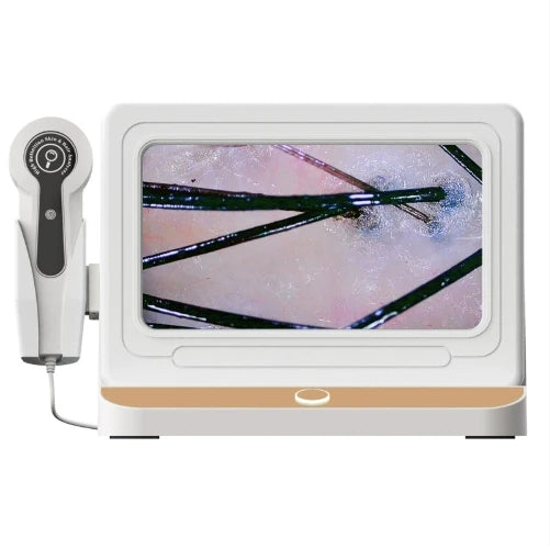 AI Pet Skin & Hair Diagnostic Scanner - HD WiFi Digital Microscope with App Analytics