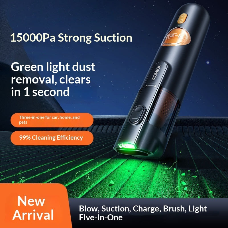 Powerful Cordless Car Vacuum - 14000Pa High Suction & Portable Handheld Design